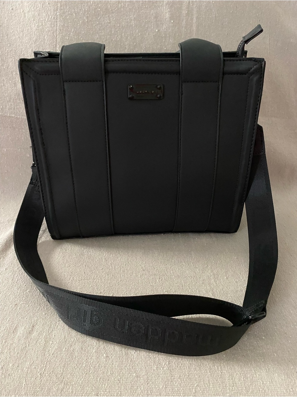madden girl • small black tote bag
